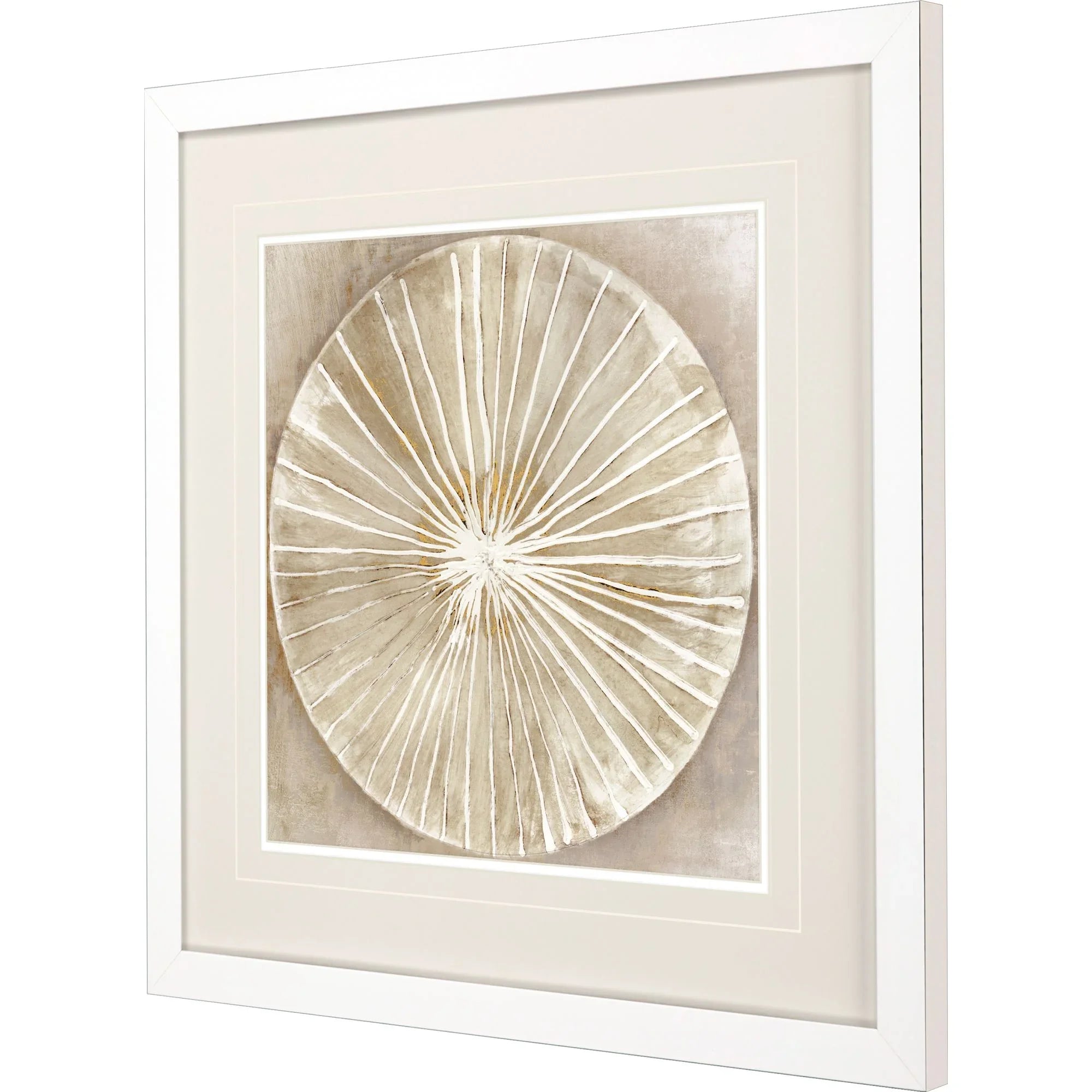Emboss Beauty Beige Canvas Art