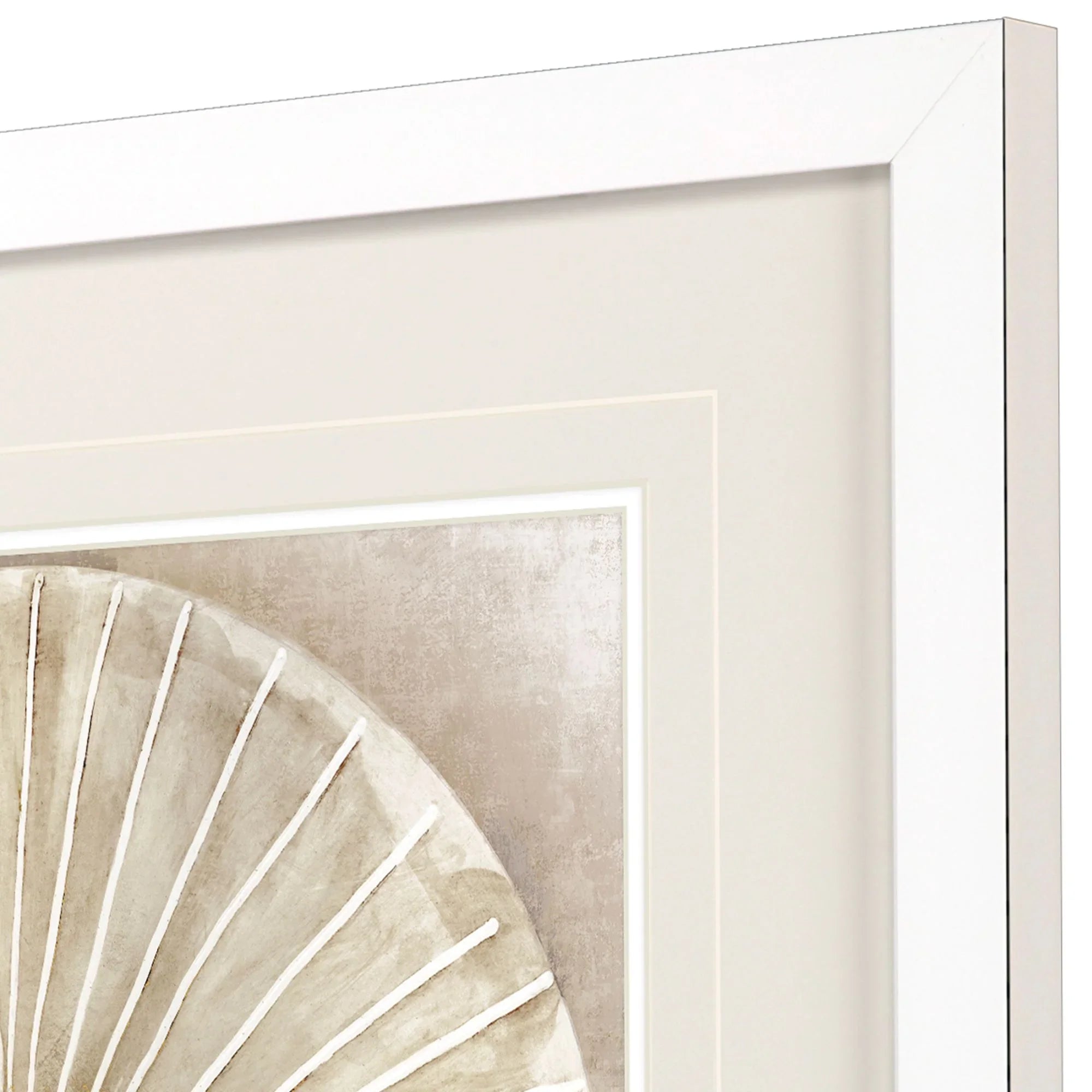 Emboss Beauty Beige Canvas Art