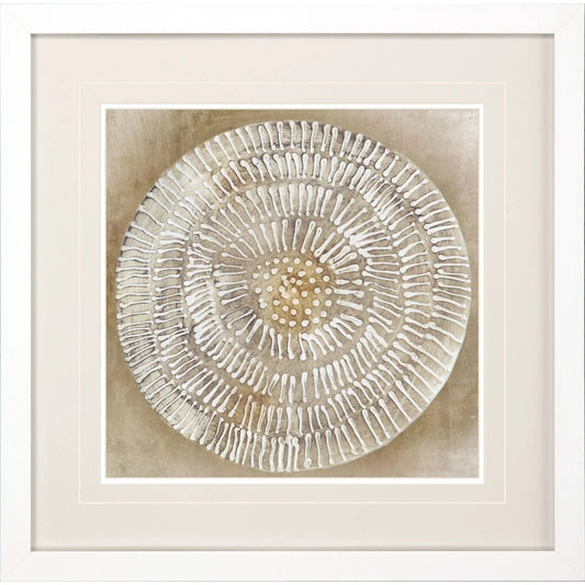 Emboss Beauty Beige Canvas Art