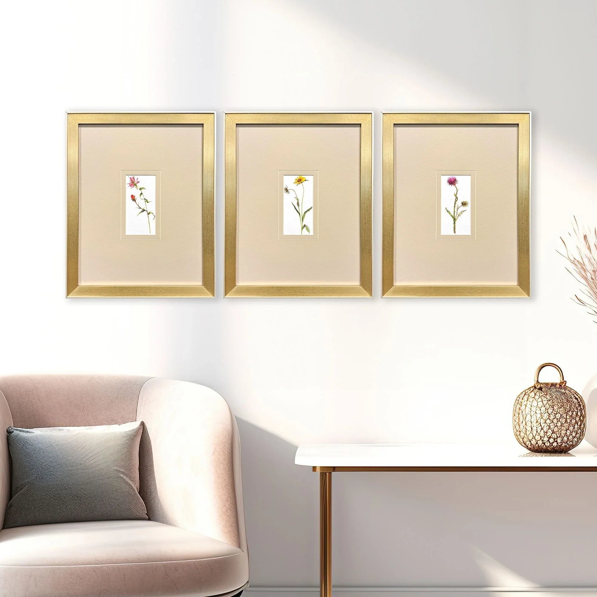 Pretty Florals Multi Canvas Art 3PC