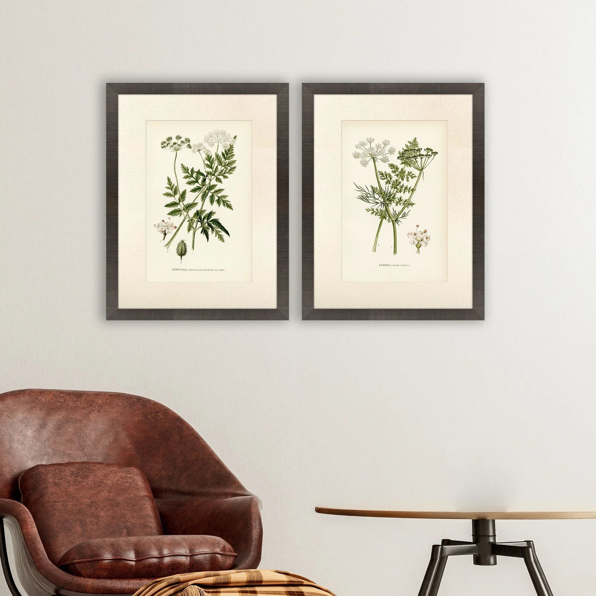 Queen's Lace Green Canvas Art 2PC