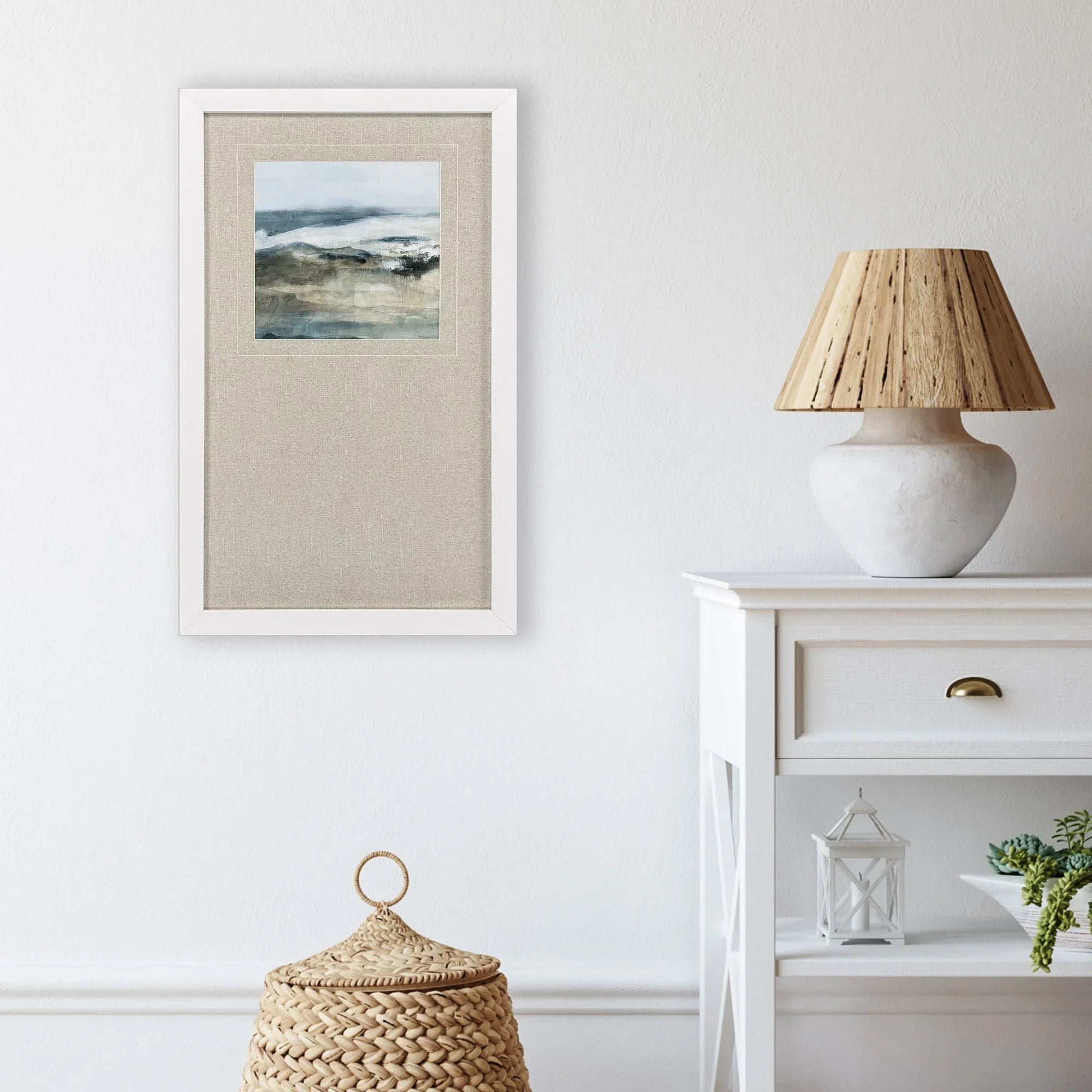 Moody Seas Blue Canvas Art