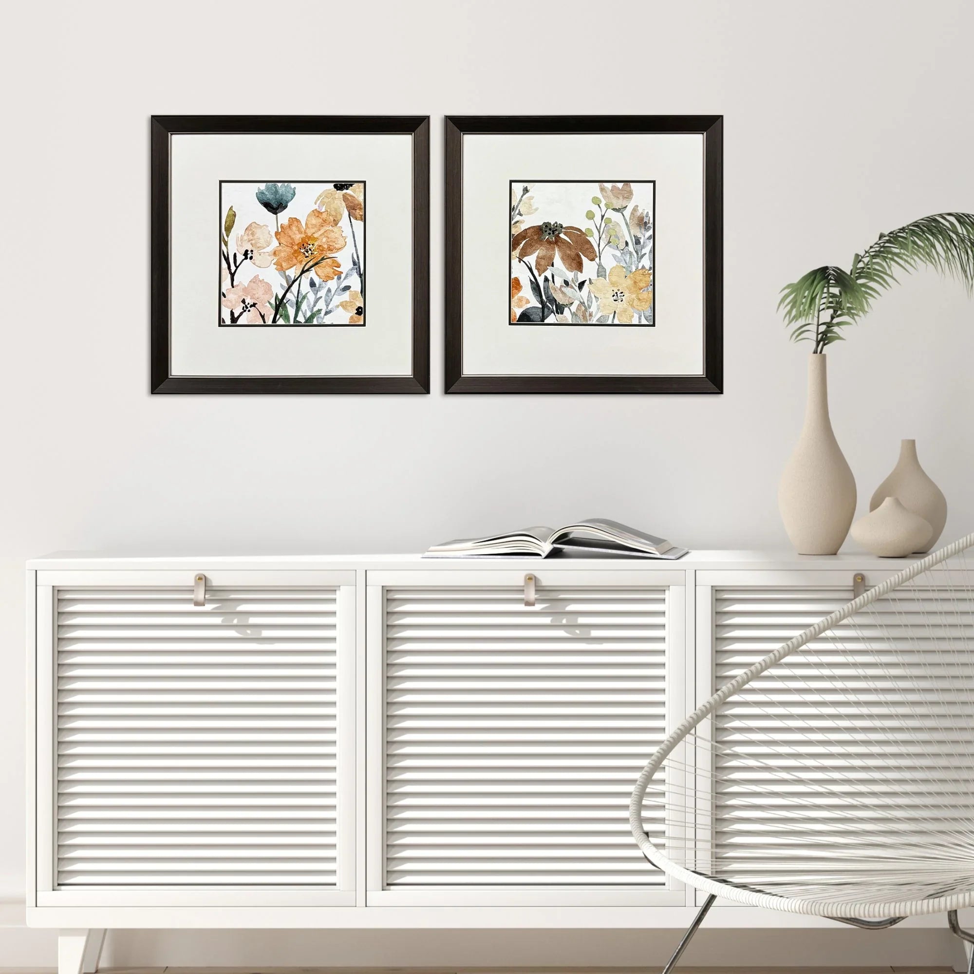 Wildflower Square Multi Canvas Art 2PC
