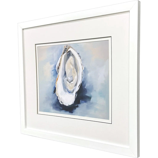 Mollusk Blue Glass Front Canvas Art