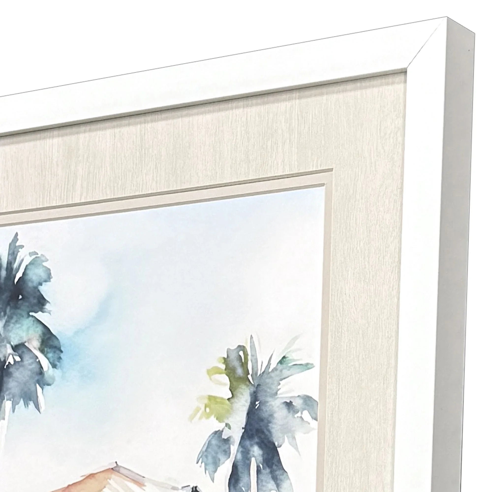 Boho Beachy Hand Assembled Canvas Art