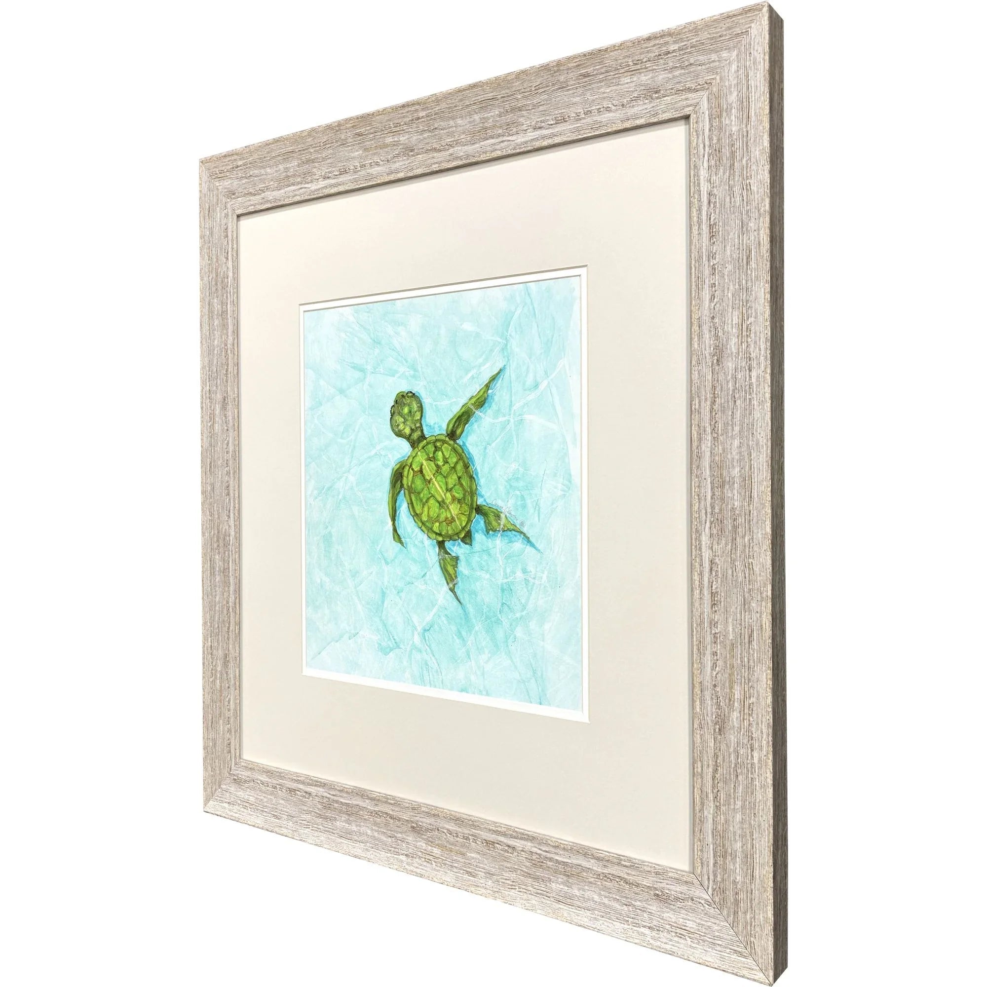 Swim Lesson Blue Canvas Art
