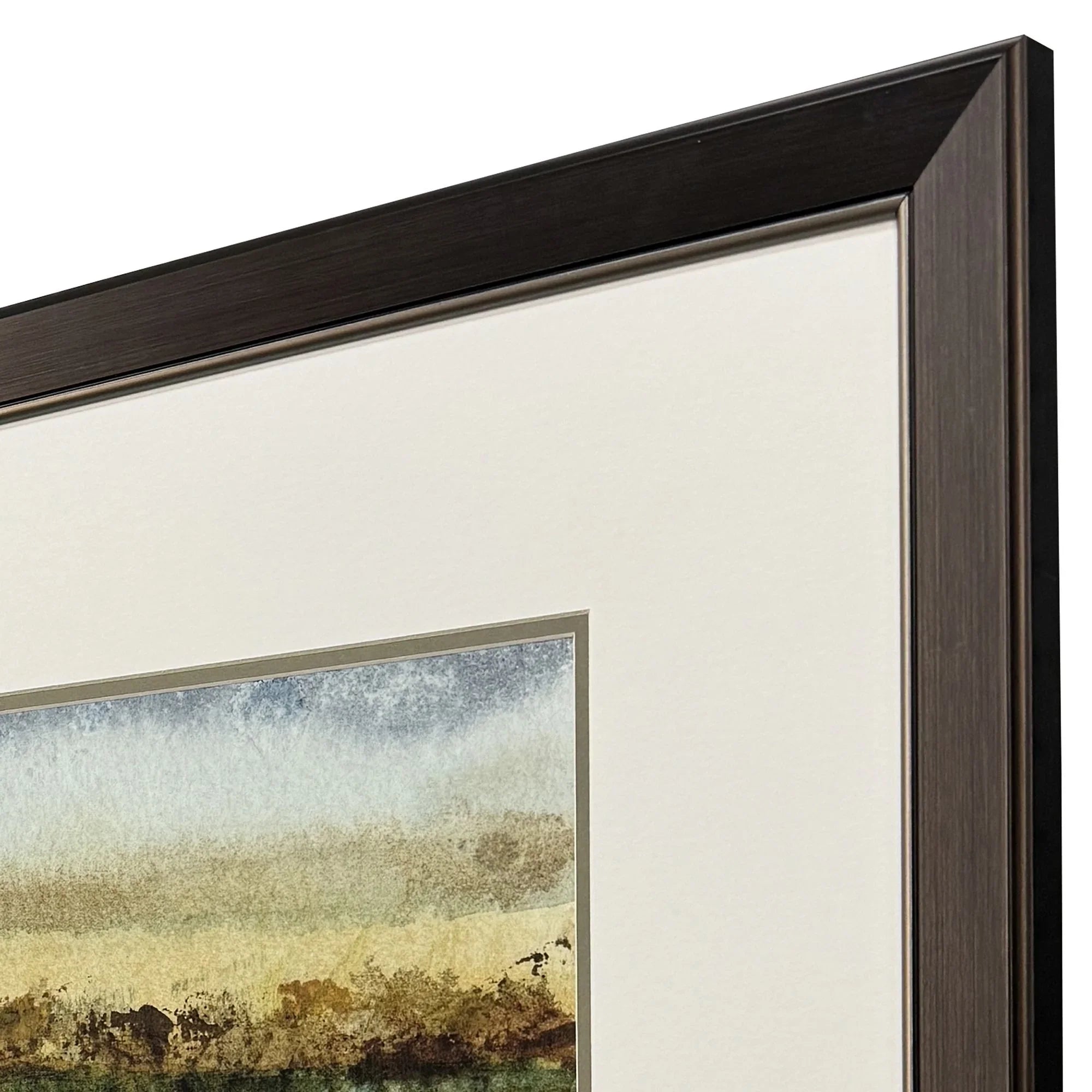 Abstract Vast Field Green Canvas Art 2PC