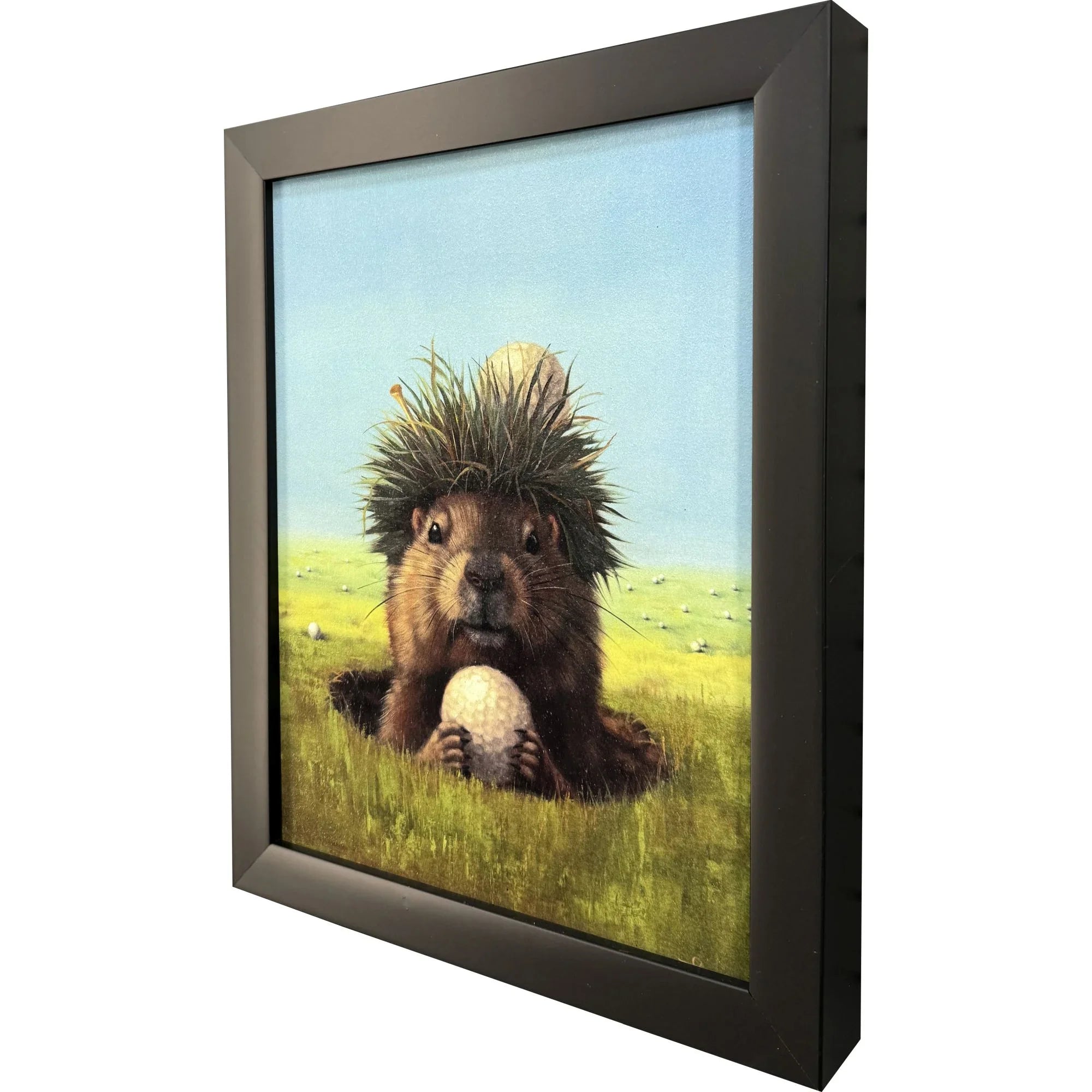 Ball Hog No. 2 Blue Canvas Art