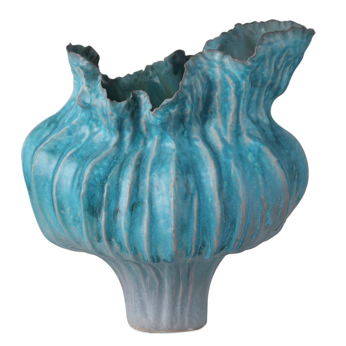 Flying Silk Blue Porcelain Vase