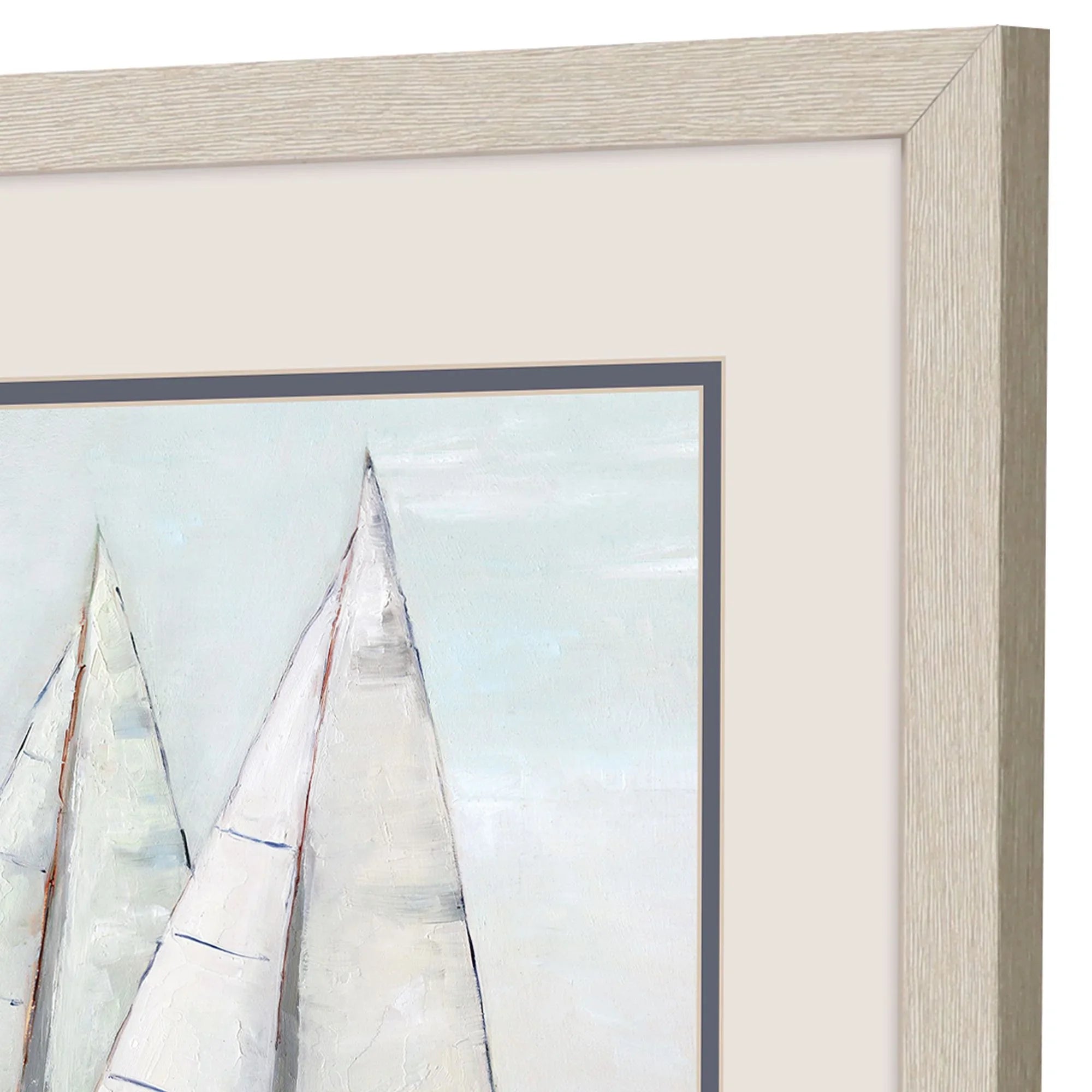 Close Sail Blue Canvas Art 2PC