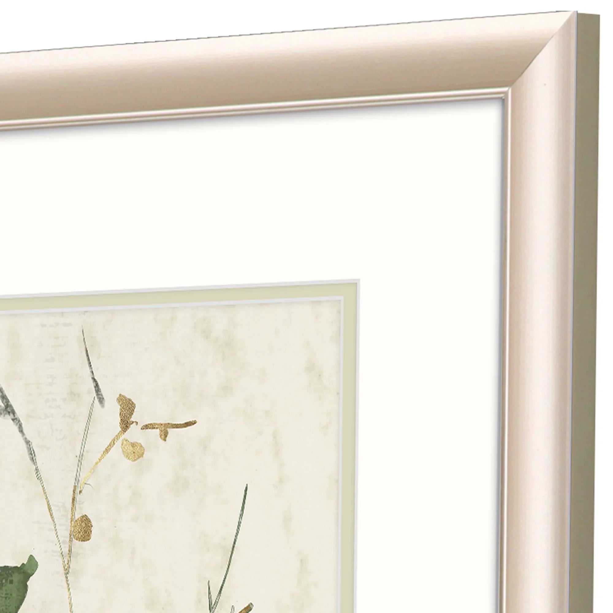 Golden Branches Hand Assembled Canvas Art 2PC