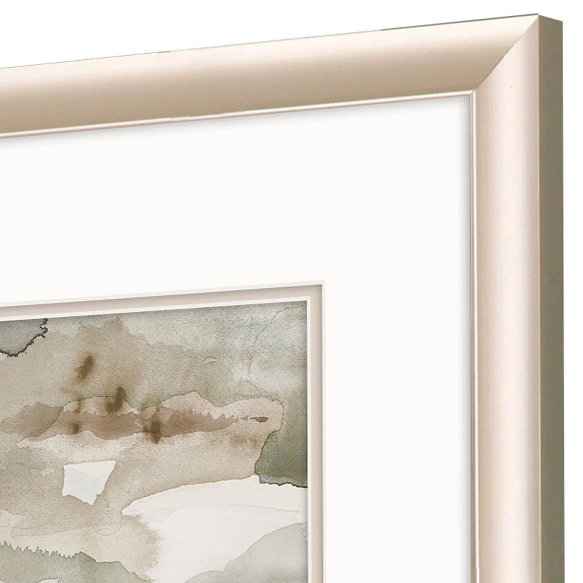 Many Layers Neutral Beige Canvas Art 2PC