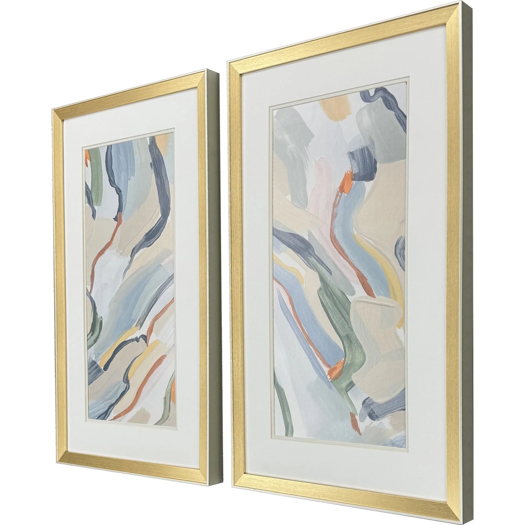 Pour Monsieur Blue Canvas Art 2PC