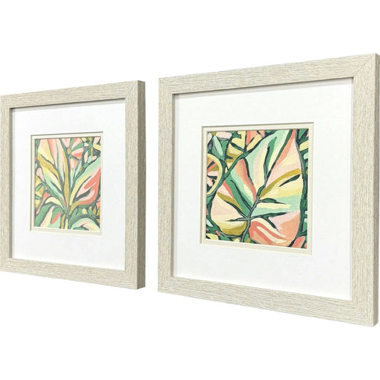 Candy Tropicals Pink Canvas Art 2PC