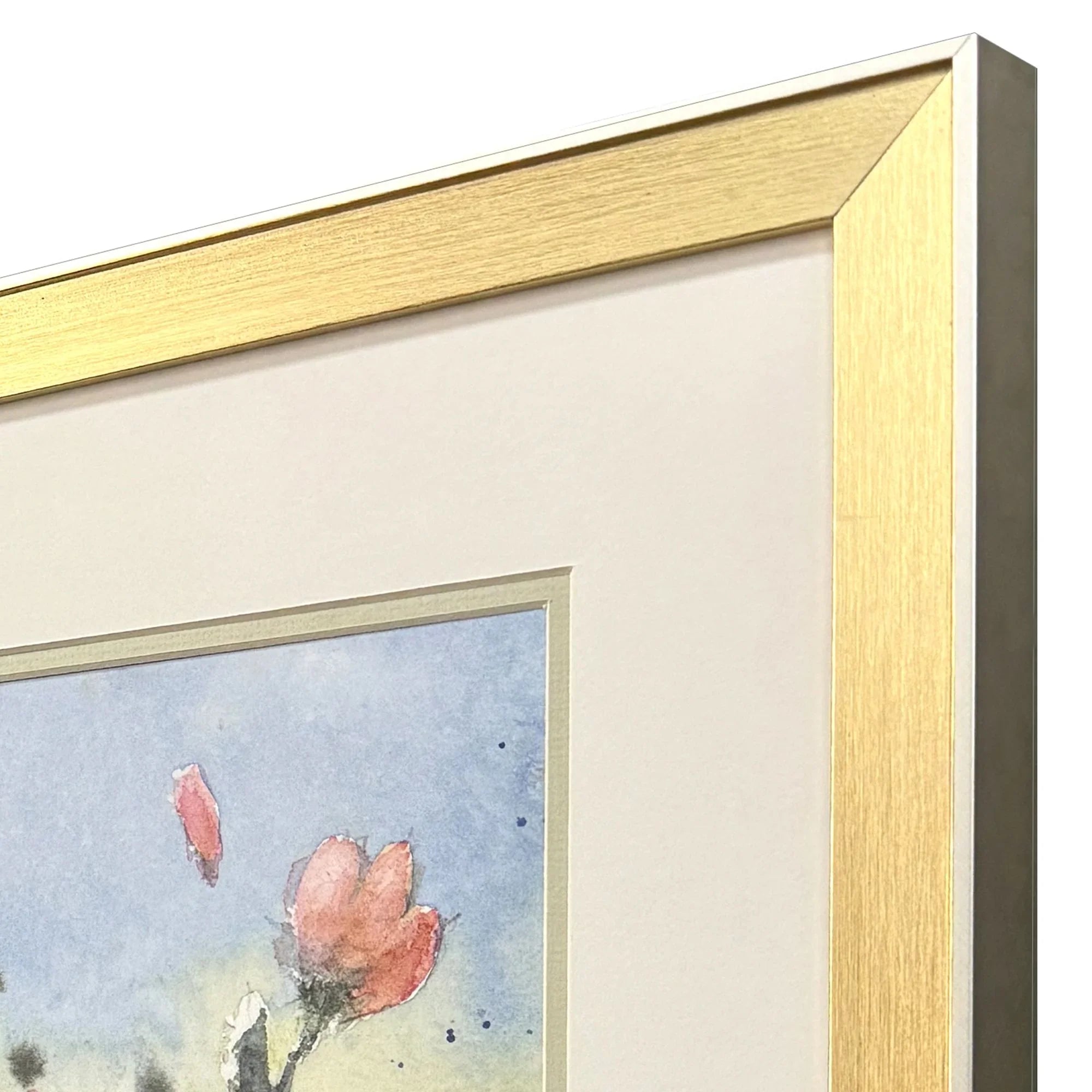 Summer Wildflowers Green Canvas Art 2PC