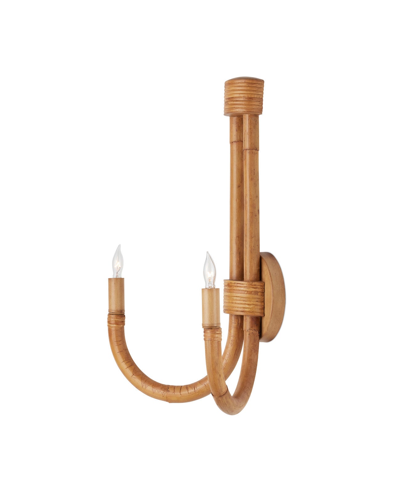 Samsara Natural Rattan Wall Sconce