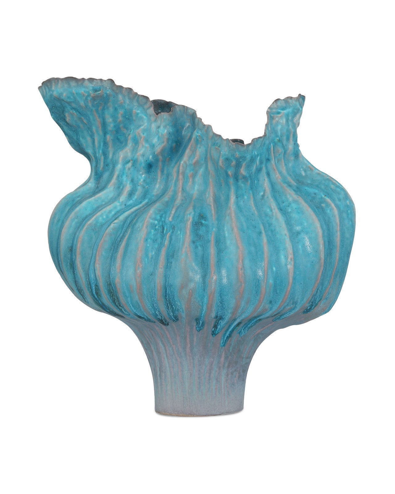 Flying Silk Blue Porcelain Vase
