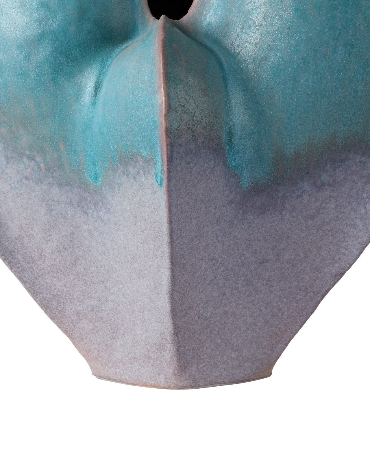 Free-Form Blue Porcelain Vase