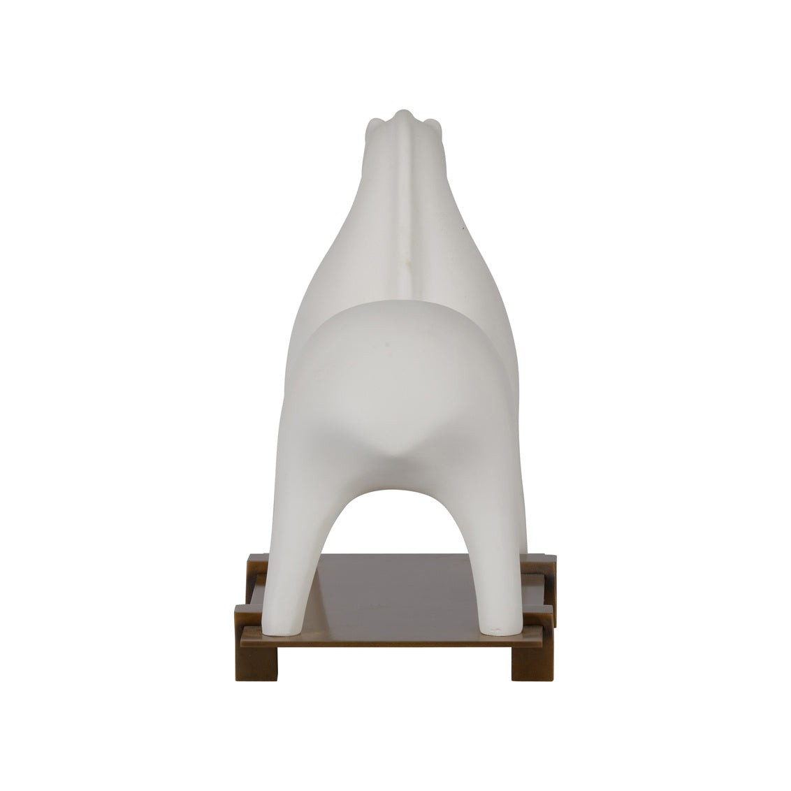 Windstride White Ceramic Sculpture