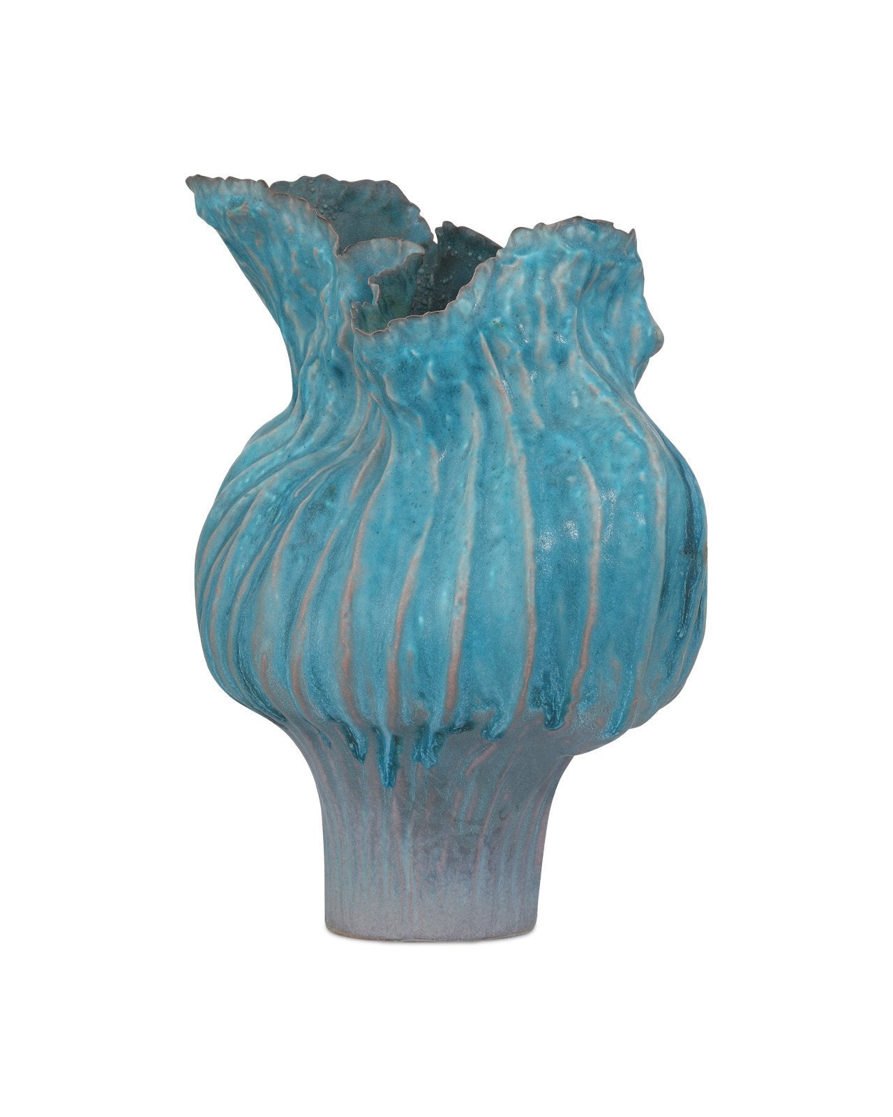Flying Silk Blue Porcelain Vase