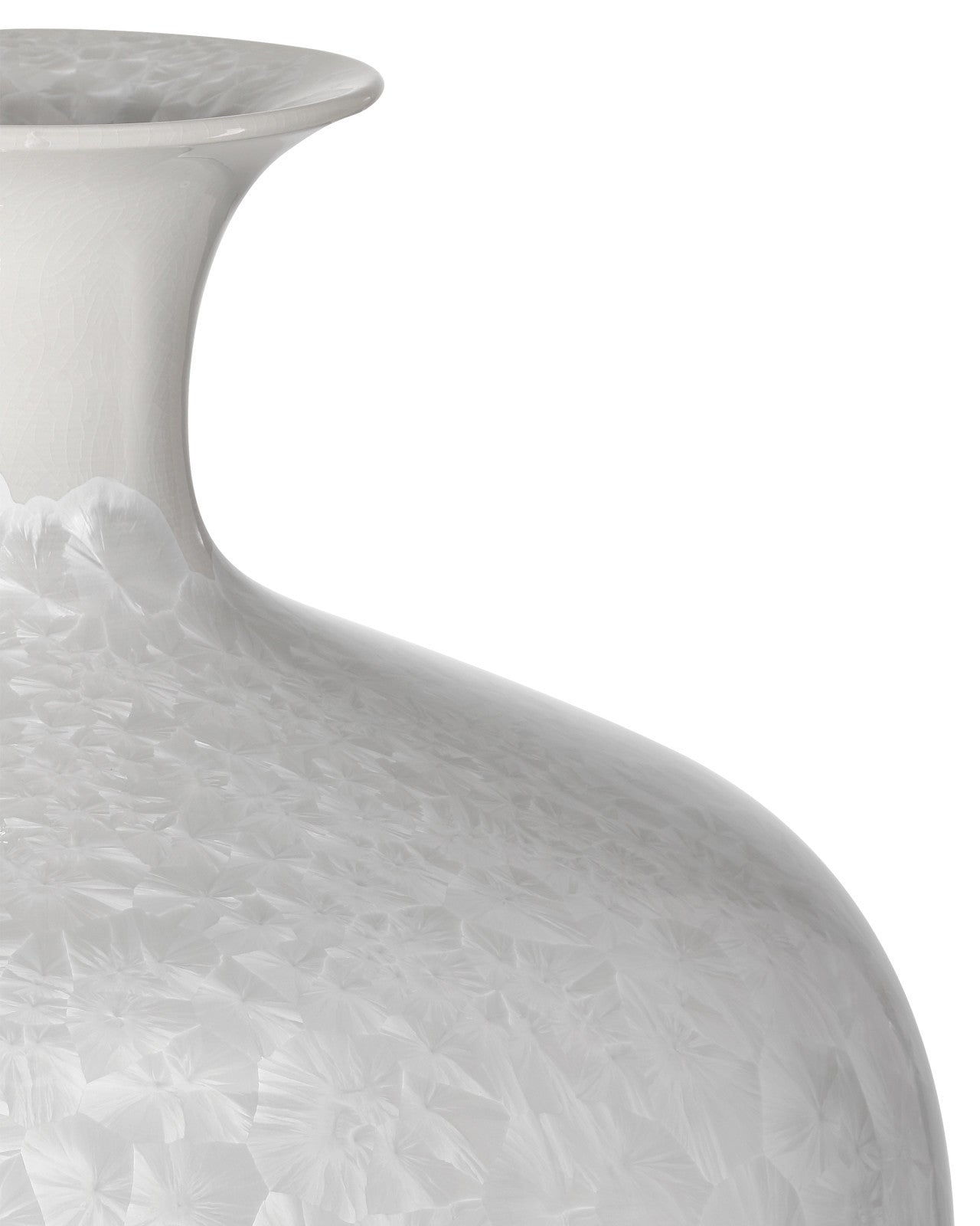 Crystalline White Porcelain Vase