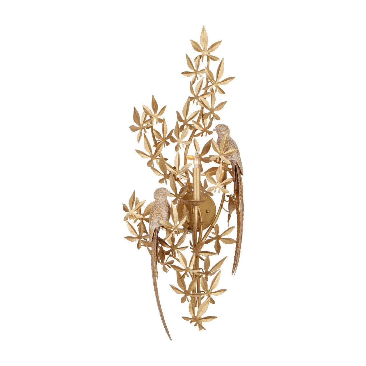 Aviary Swedish Gold Finish Wall Sconce