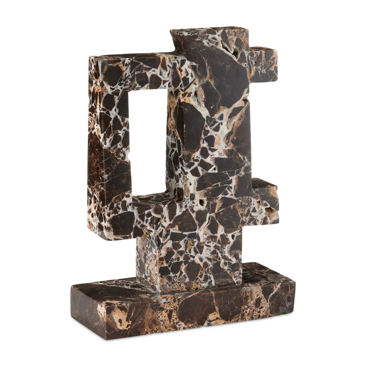 Blount Black Marble Decorative Sculpture