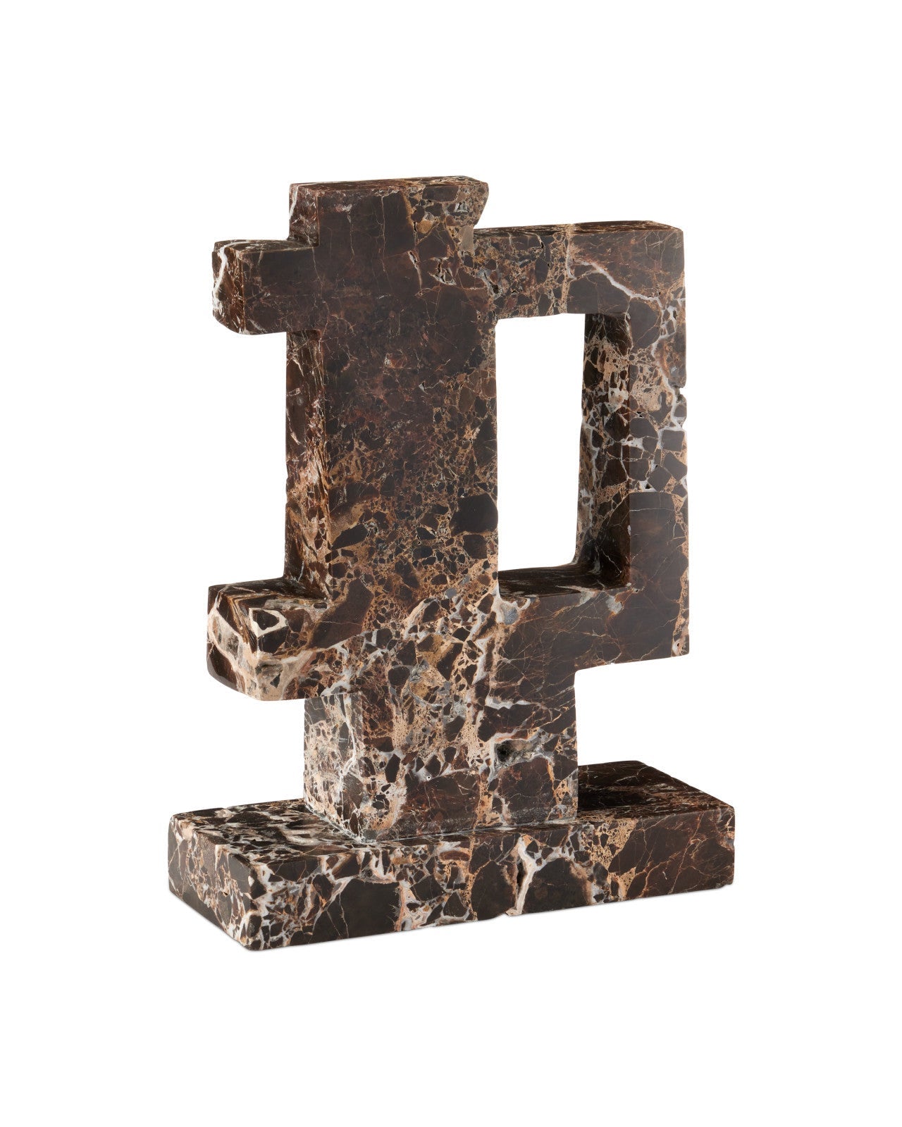 Blount Black Marble Decorative Sculpture