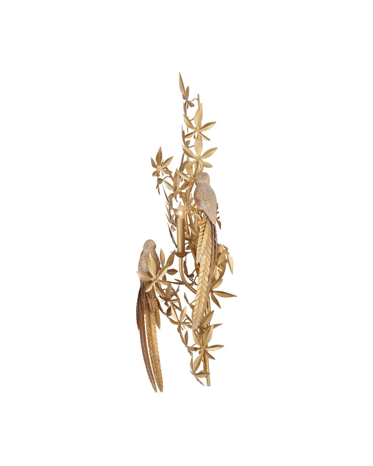 Aviary Swedish Gold Finish Wall Sconce