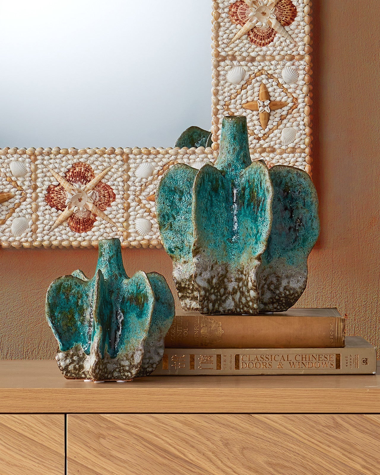 Urbano Green Porcelain Vase (Set of 2)