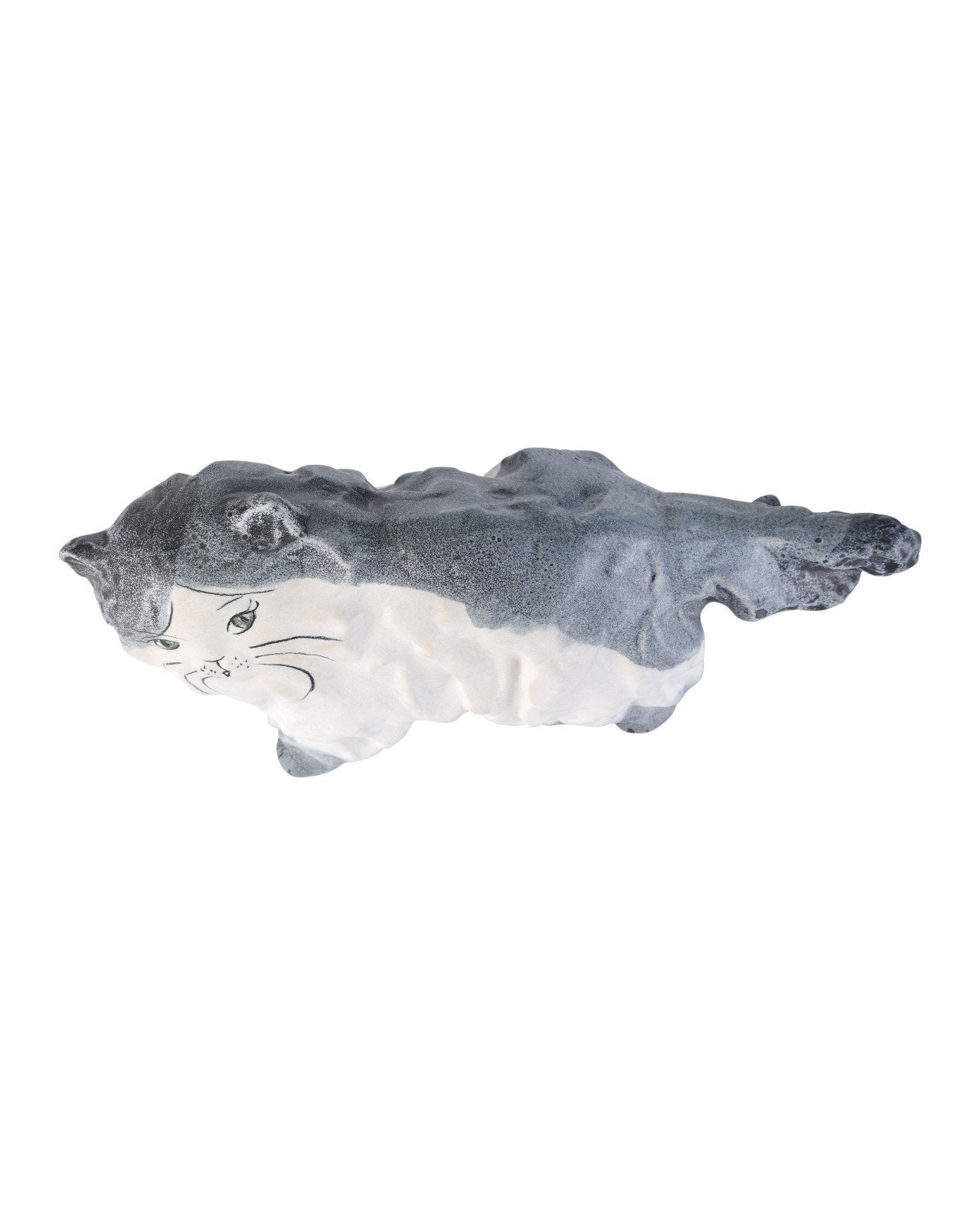 Siamese Porcelain Cat Decorative Sculpture