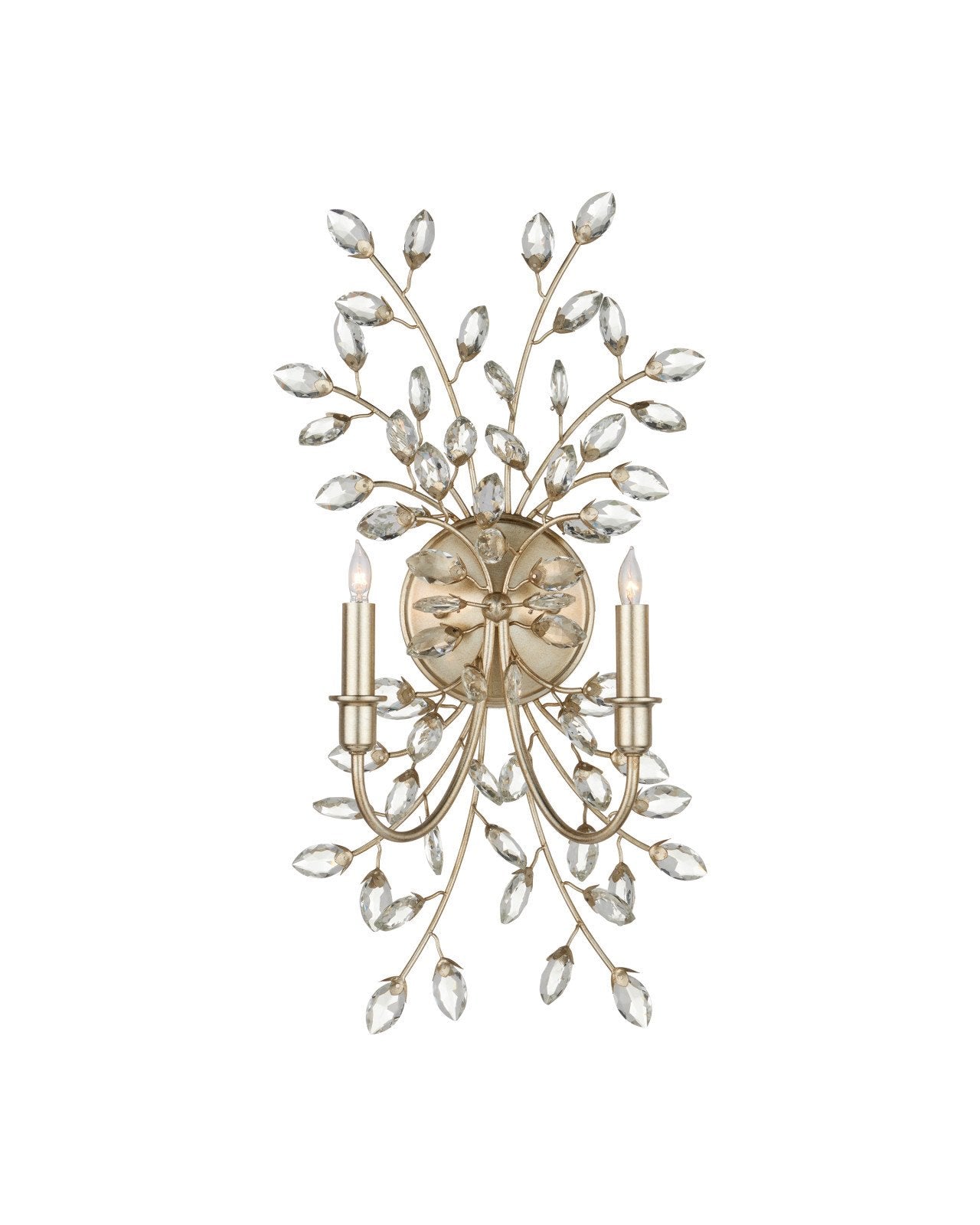 Forget-Me-Not Metal Wall Sconce