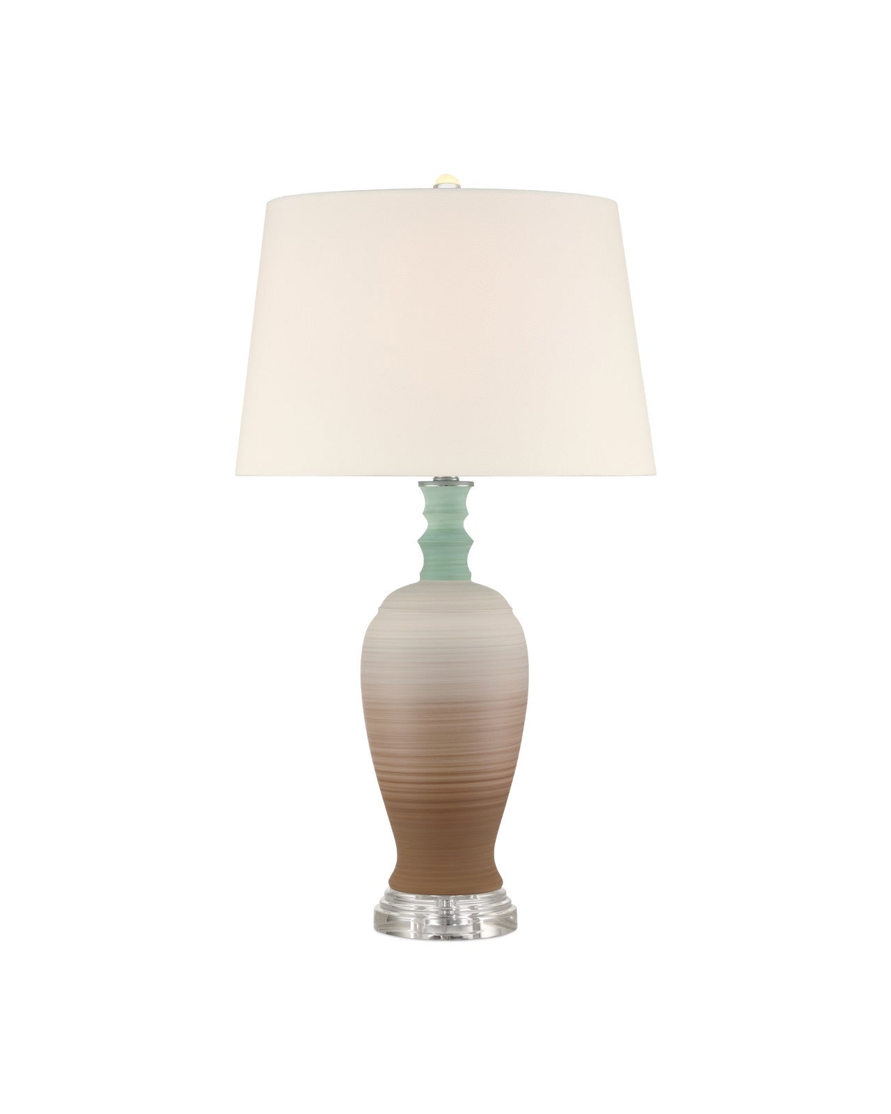 Happy 80's Brown Porcelain Table Lamp