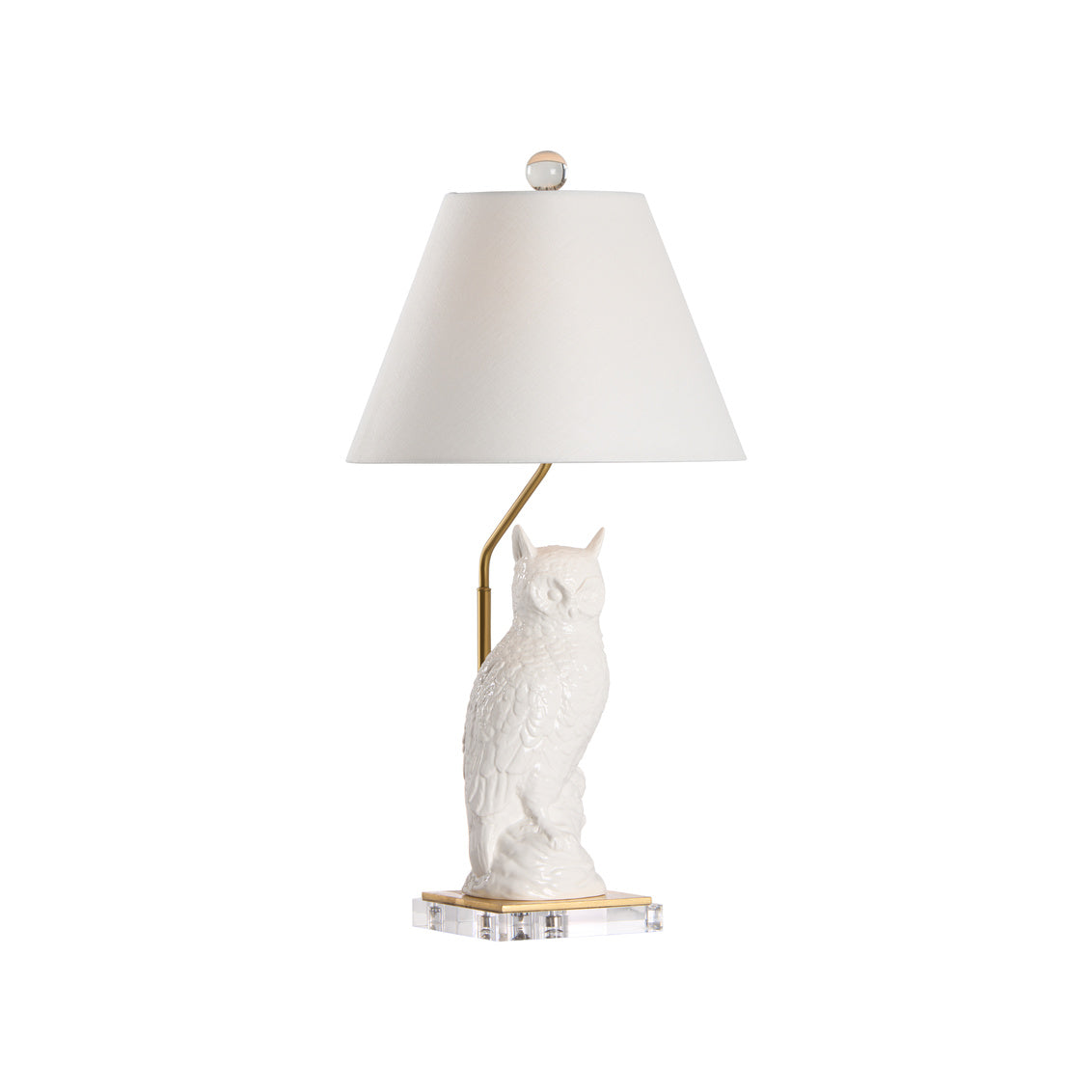 Hoot Ceramic Owl Table Lamp
