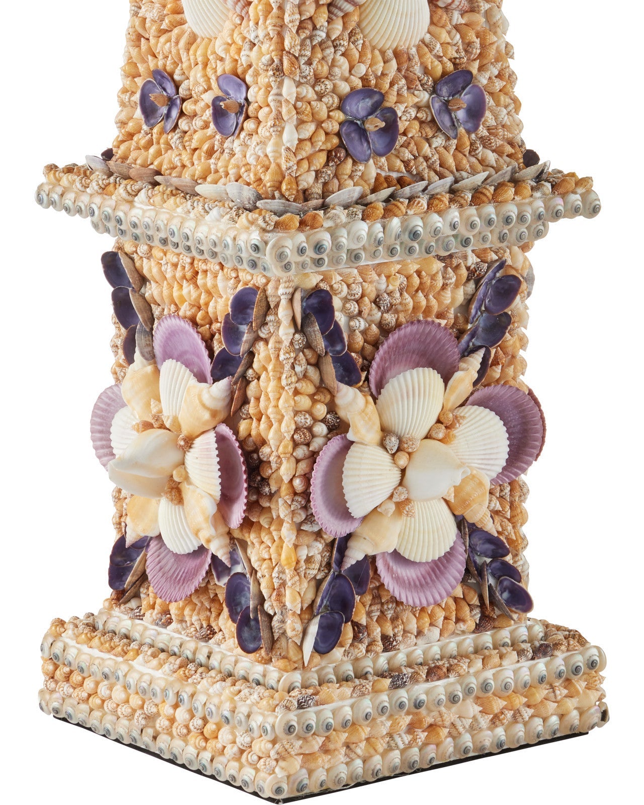 Coquillage Tall Obelisk Decorative Sculpture