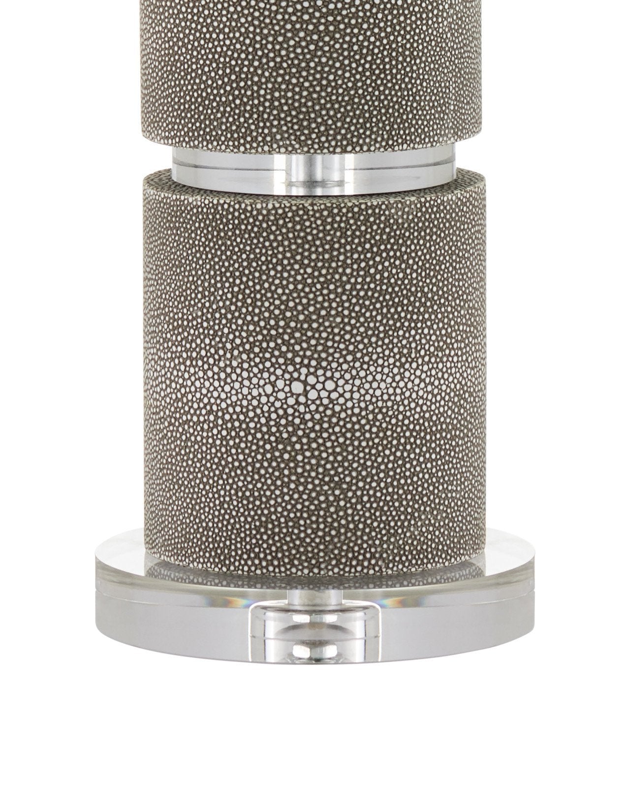 Lofitt Grey Faux Shagreen Table Lamp