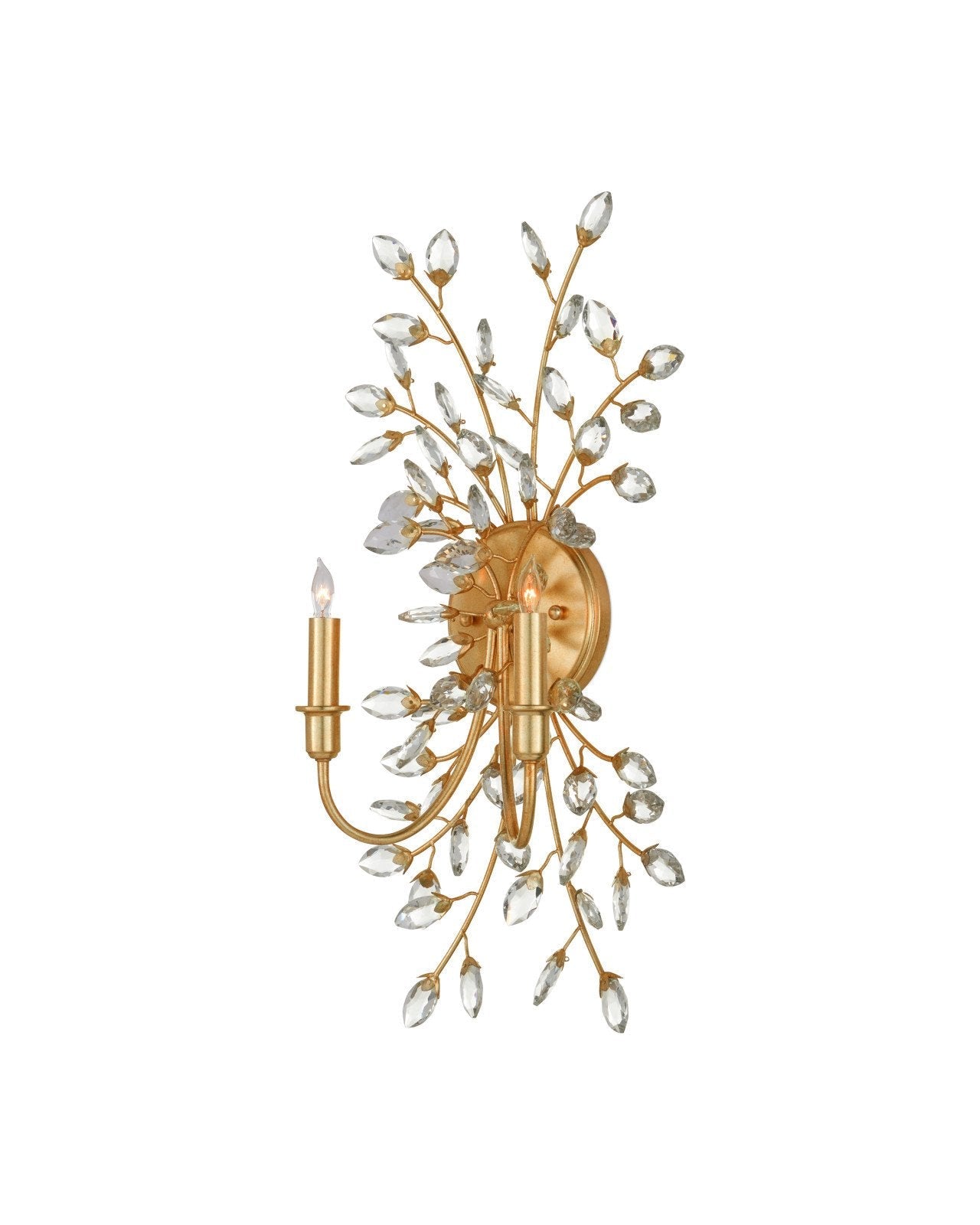 Forget-Me-Not Metal Wall Sconce