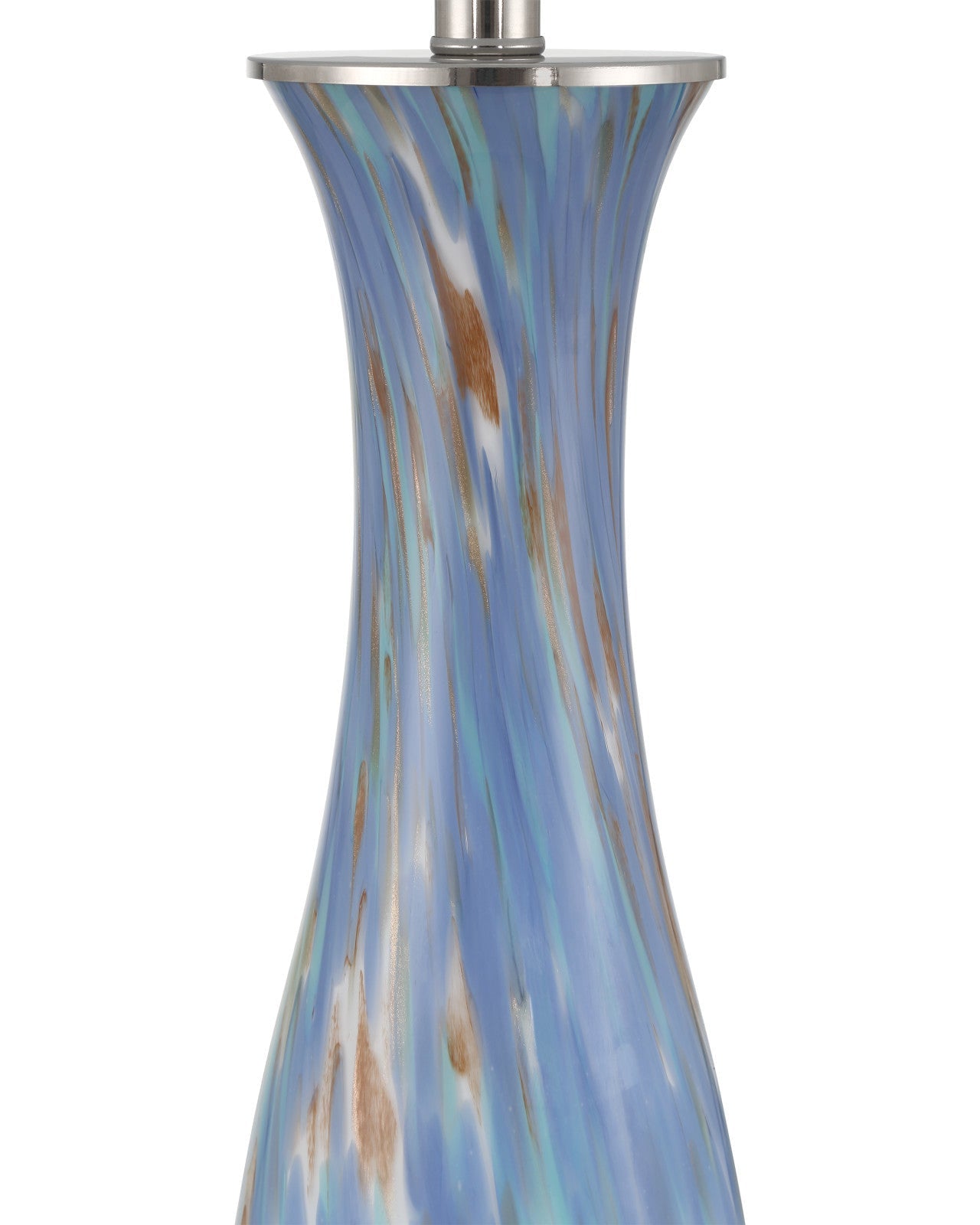 Lapis Blue Glass Table Lamp