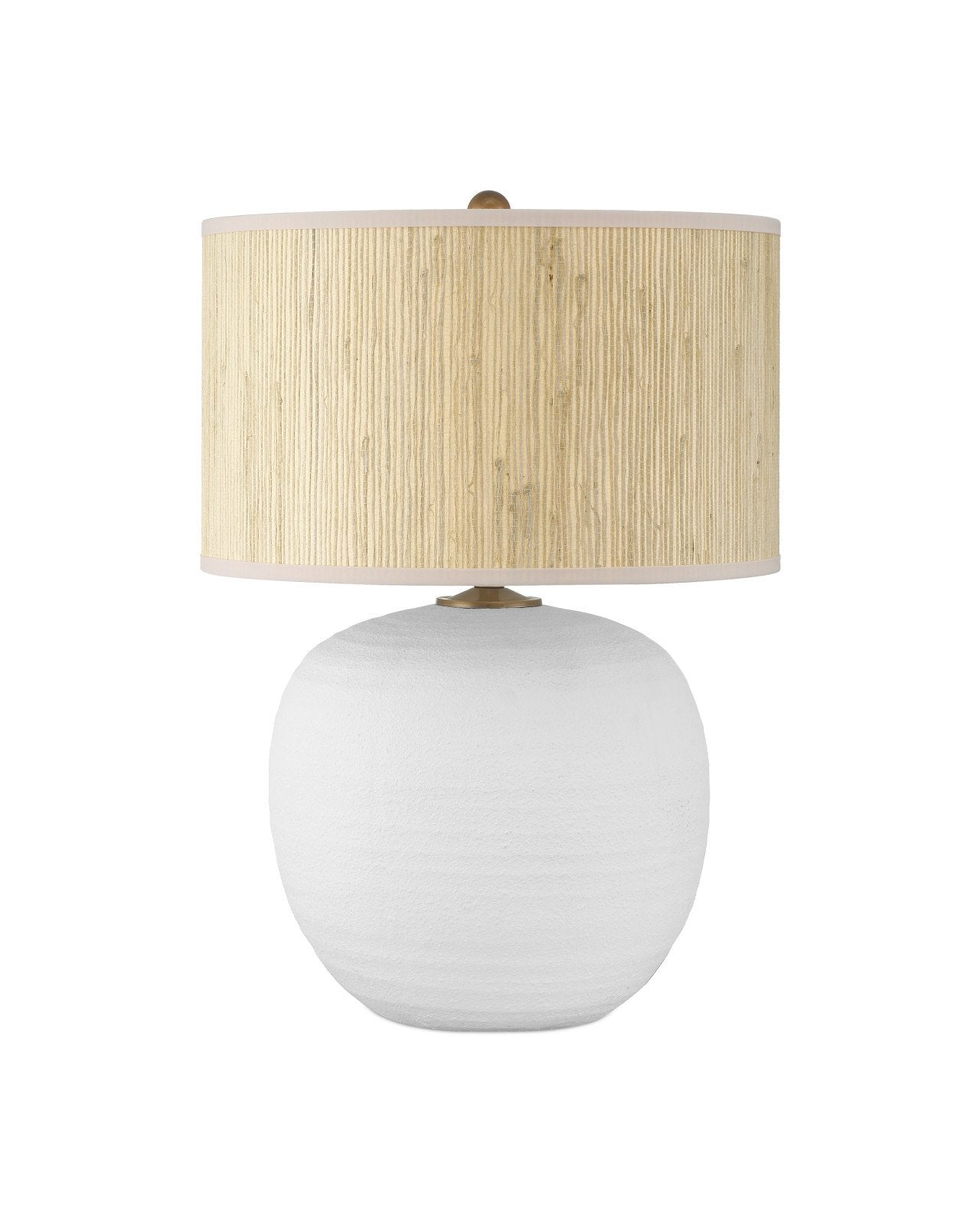 Zena White Terracotta Table Lamp