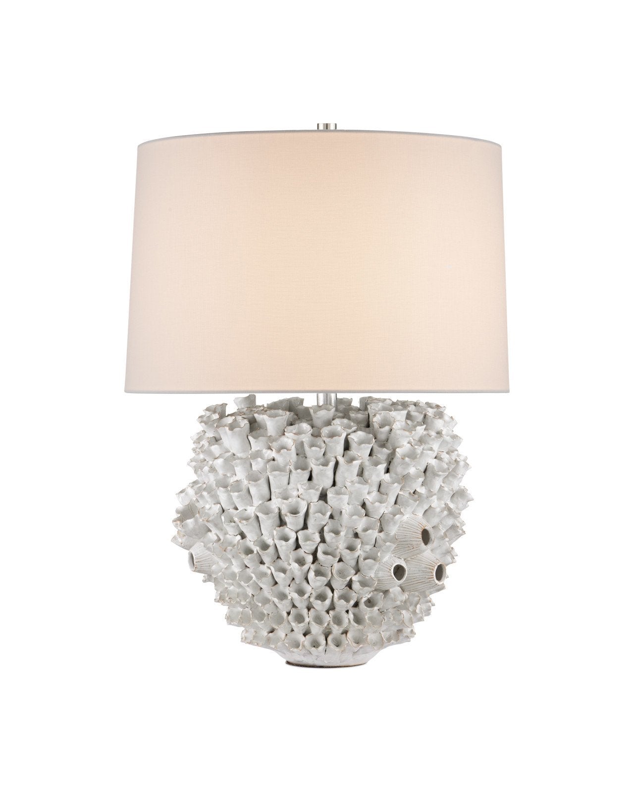 Manitapi White Ceramic Table Lamp