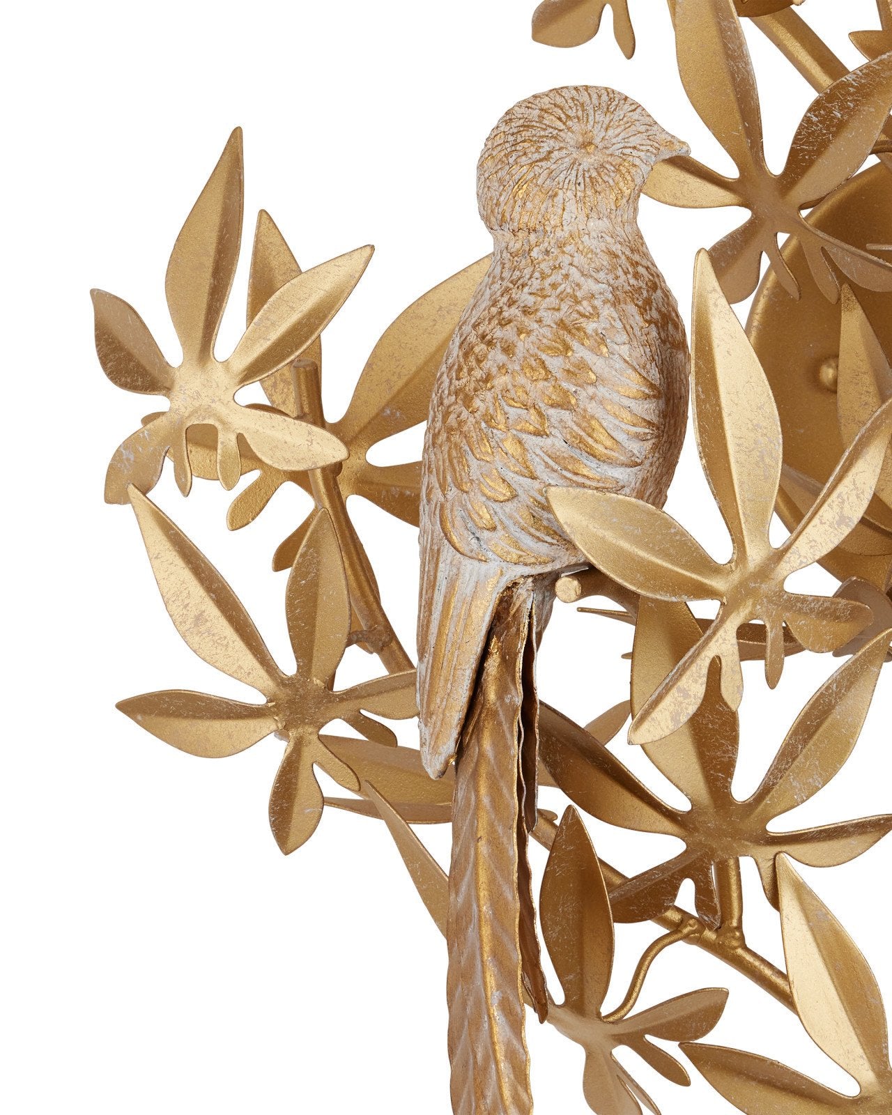 Aviary Swedish Gold Finish Wall Sconce