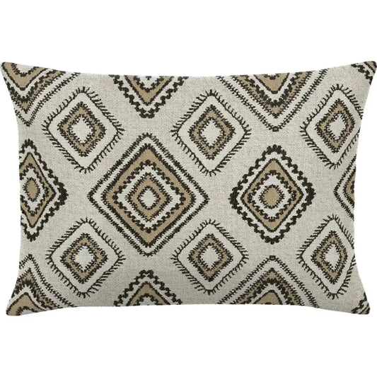Accara Jute Handmade Outdoor Pillow-Outdoor Pillows-Earnest Collection-20"x13" Lumbar-LOOMLAN