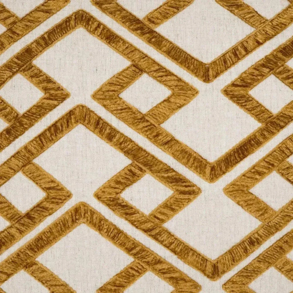 Accolade Amber Geometric Gold Large Throw Pillow Insert - LOOMLAN - D.V. Kap - Throw Pillows
