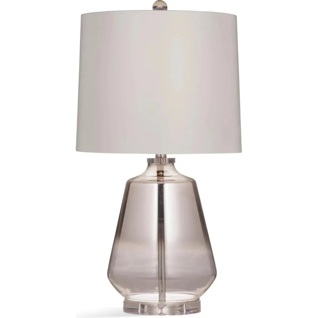 Adara Glass Silver Table Lamp - LOOMLAN - Bassett Mirror - Table Lamps