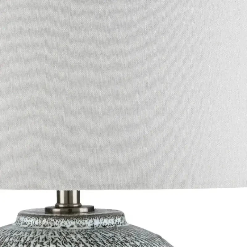 Agatha Rustic Textured Ceramic Table Lamp - LOOMLAN - Currey & Co - Table Lamps