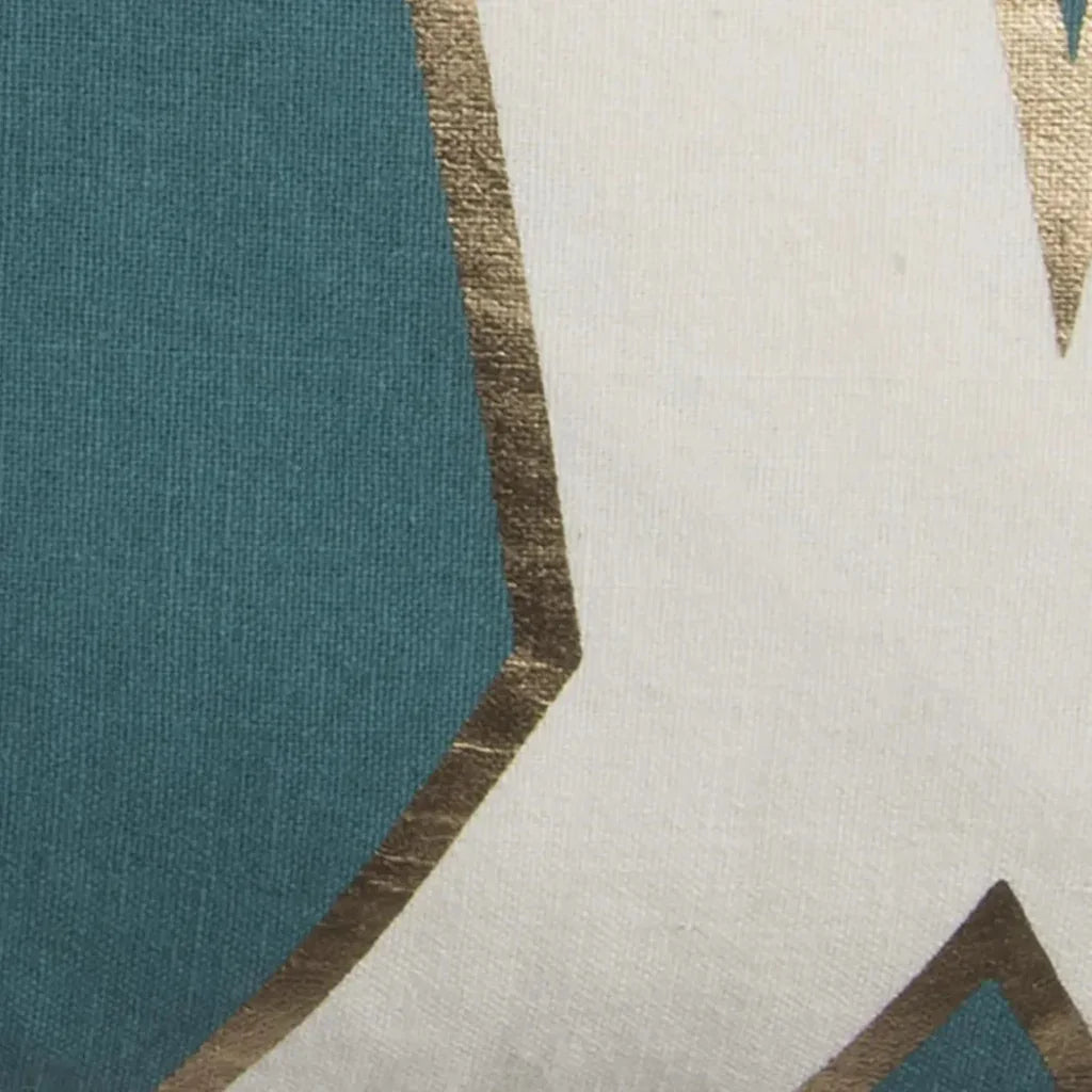 Alfa Gold & Teal Accent Pillow Down Insert - LOOMLAN - LOOMLAN - Throw Pillows