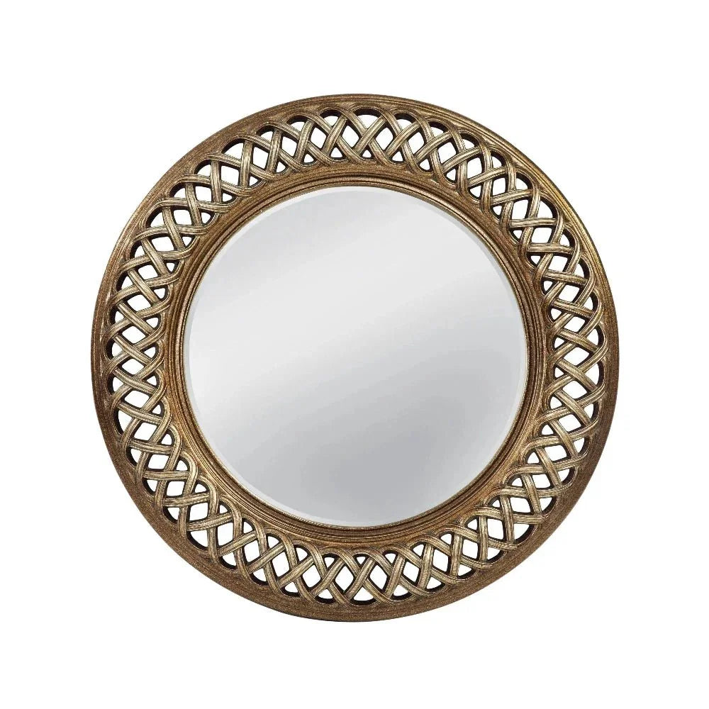 Alissa Polyurethane Gold Wall Mirror - LOOMLAN - Bassett Mirror - Wall Mirrors