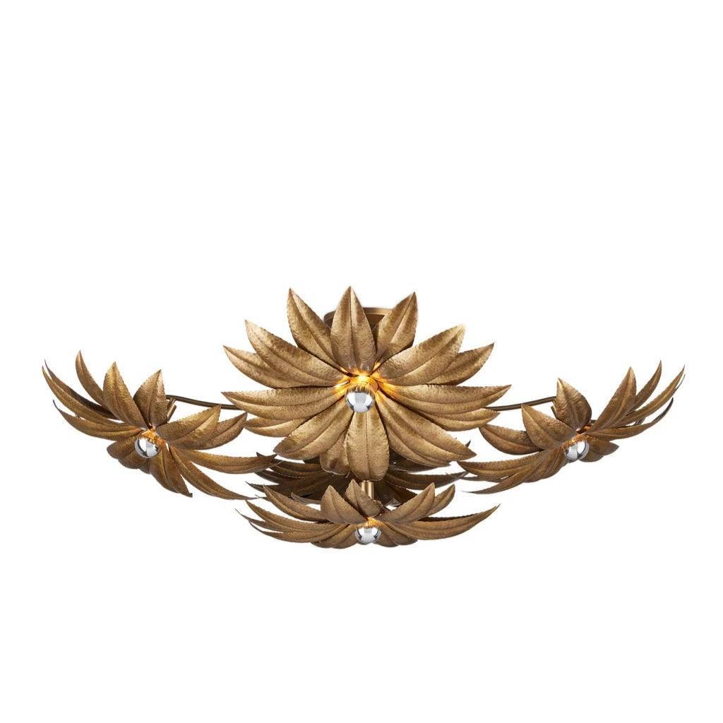 Alithea Medium Semi-Flush Mount-Flush Mounts-Currey & Co-LOOMLAN