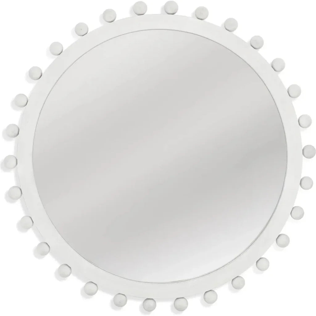 Allard Wood White Wall Mirror
