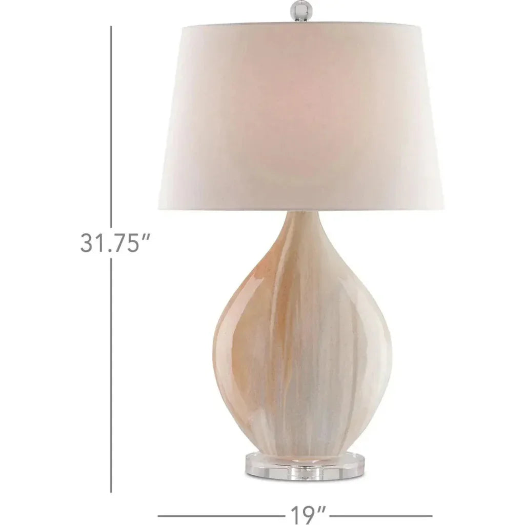 Amber Opal Table Lamp - LOOMLAN - Currey & Co - Table Lamps